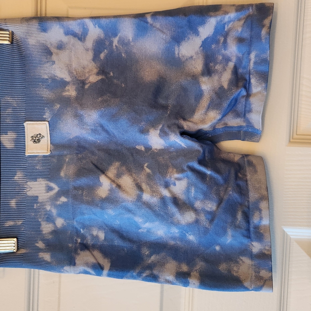 Darcsport Lobos Seamless Everson "Training" Shorts In Big LA Blue Marble